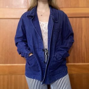 vintage french 1940s work jacket